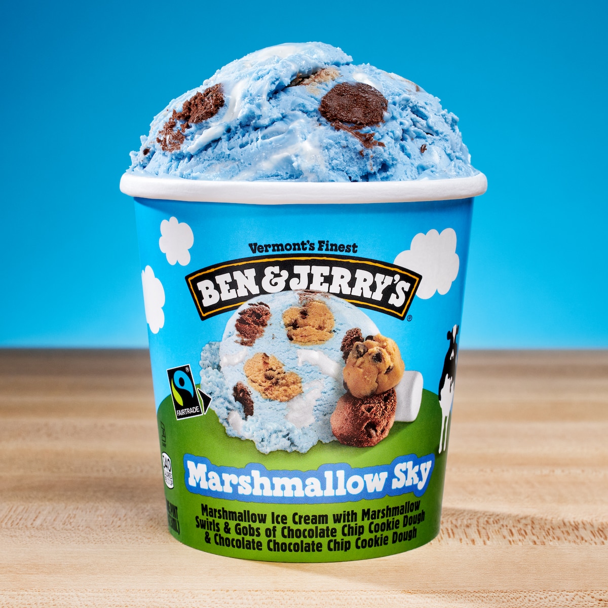 Marshmallow sky ice cream ben jerry s